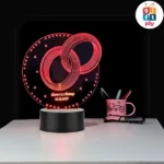3D Ring Round Customised Illusion Lamp