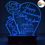 Anniversary Calendar Customised Lamp